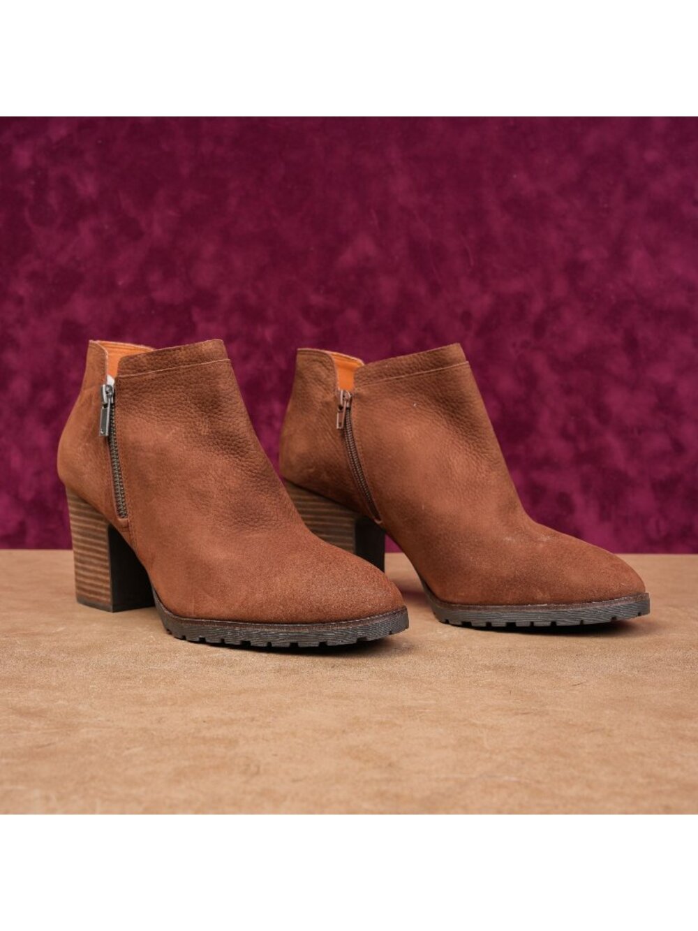 Lucky Brand Women Nyrima Brown Leather Summer Western Boho Boots sz 11